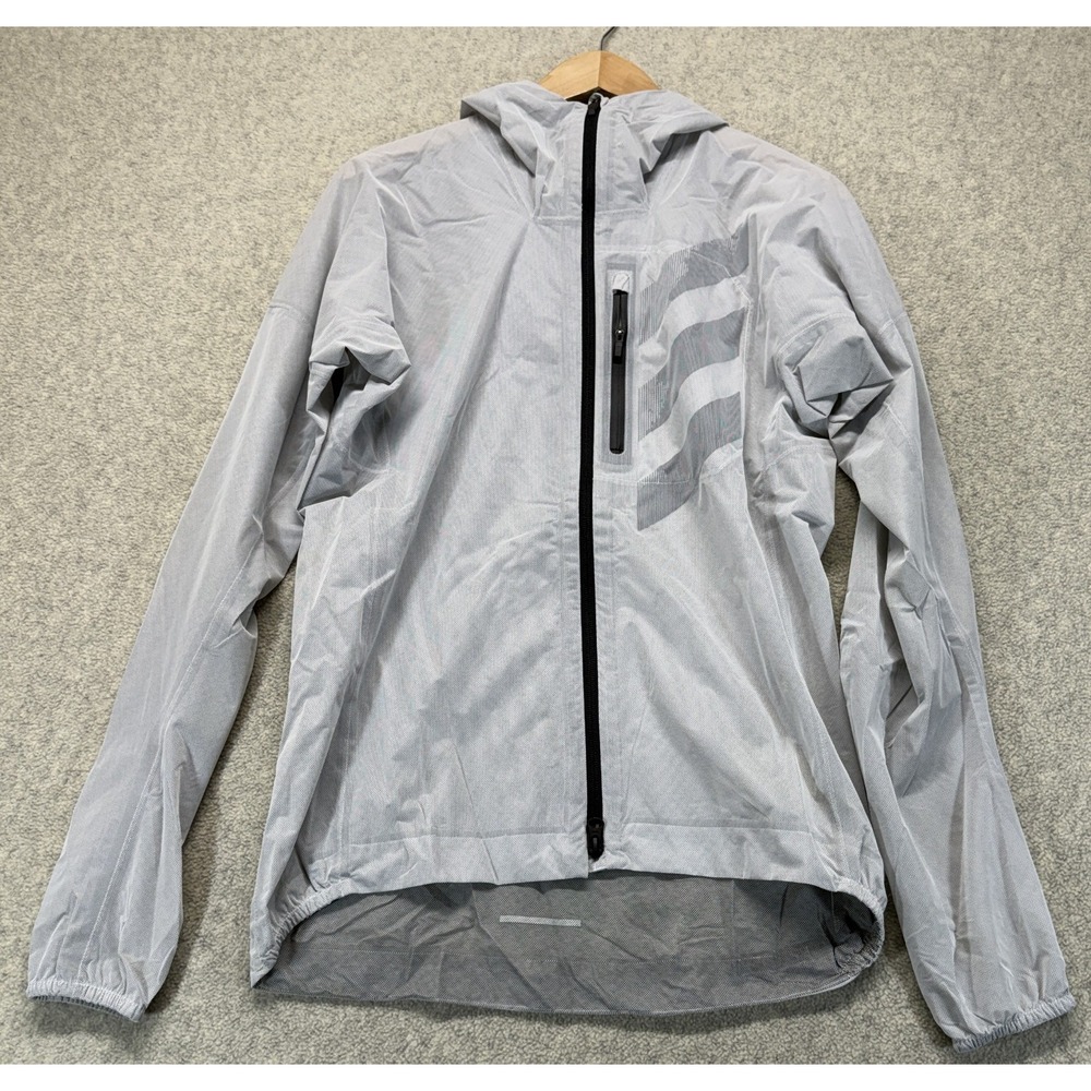 Adidas Mens Terrex Agravic Rain Jacket Gray Waterproof Hooded Trail Running S
